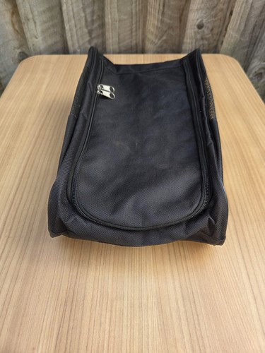 Golf shoe bag black zipped - shoe,