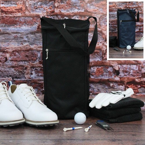 Golf shoe bag navy black - golf,